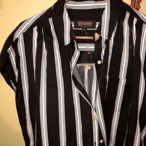 Rock and roll women’s short sleeve button down